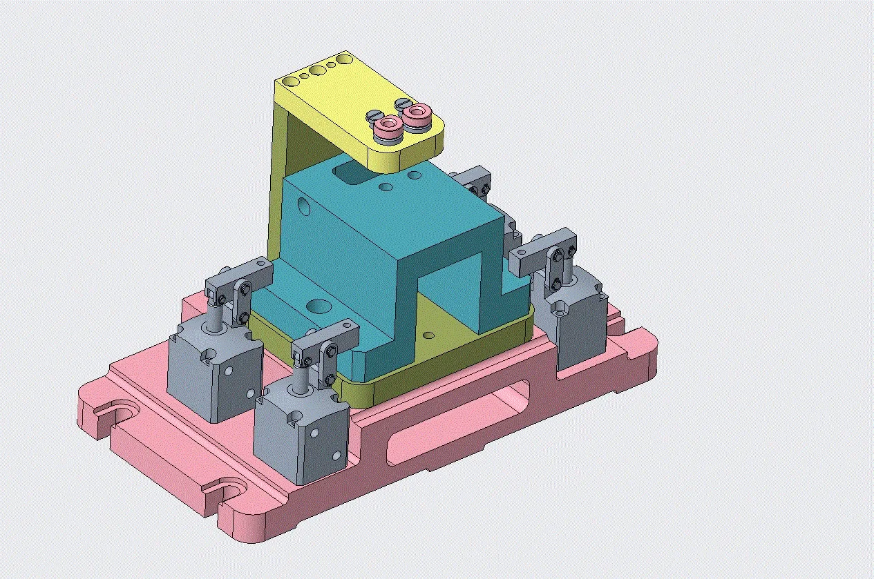 Z1758-固定座机械加工工艺及夹具设计【含Creo三维图】