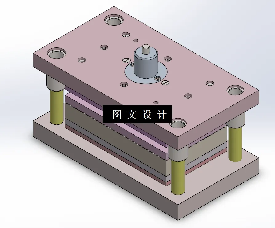 KF133-门锁板落料拉深冲孔模设计【含SW三维图】