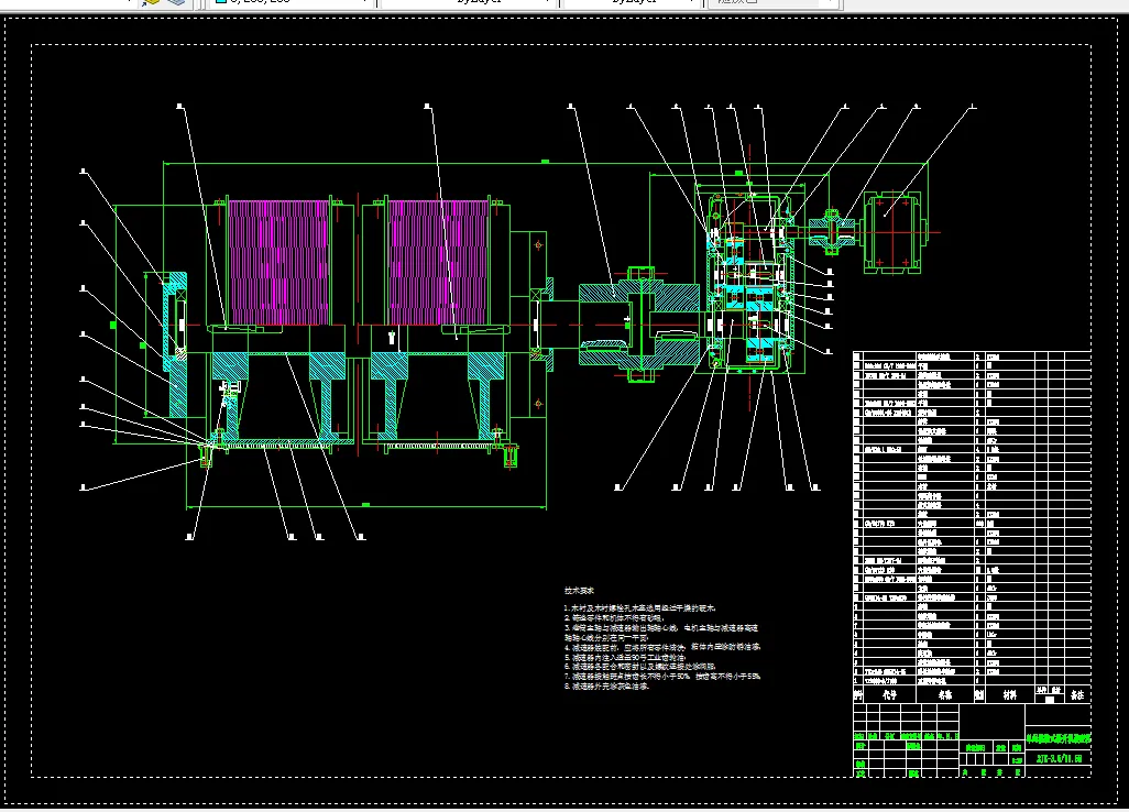 Z655-2JK-3.5单绳双滚筒缠绕式提升机设计
