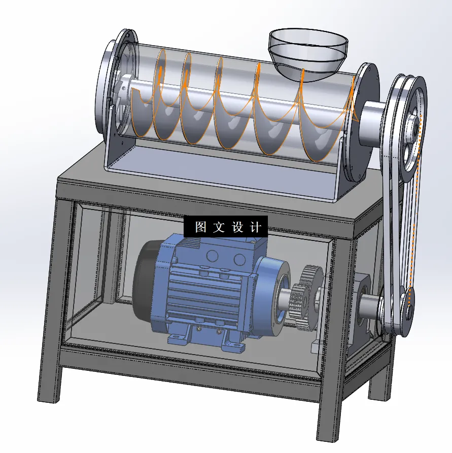 N3846-小型家用绞肉机设计【含SW三维图】