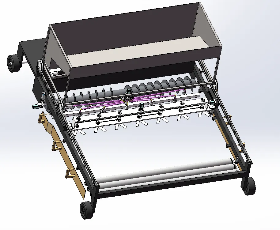Z811-水泥混凝土滑模摊铺铺路机设计【含SW三维图】
