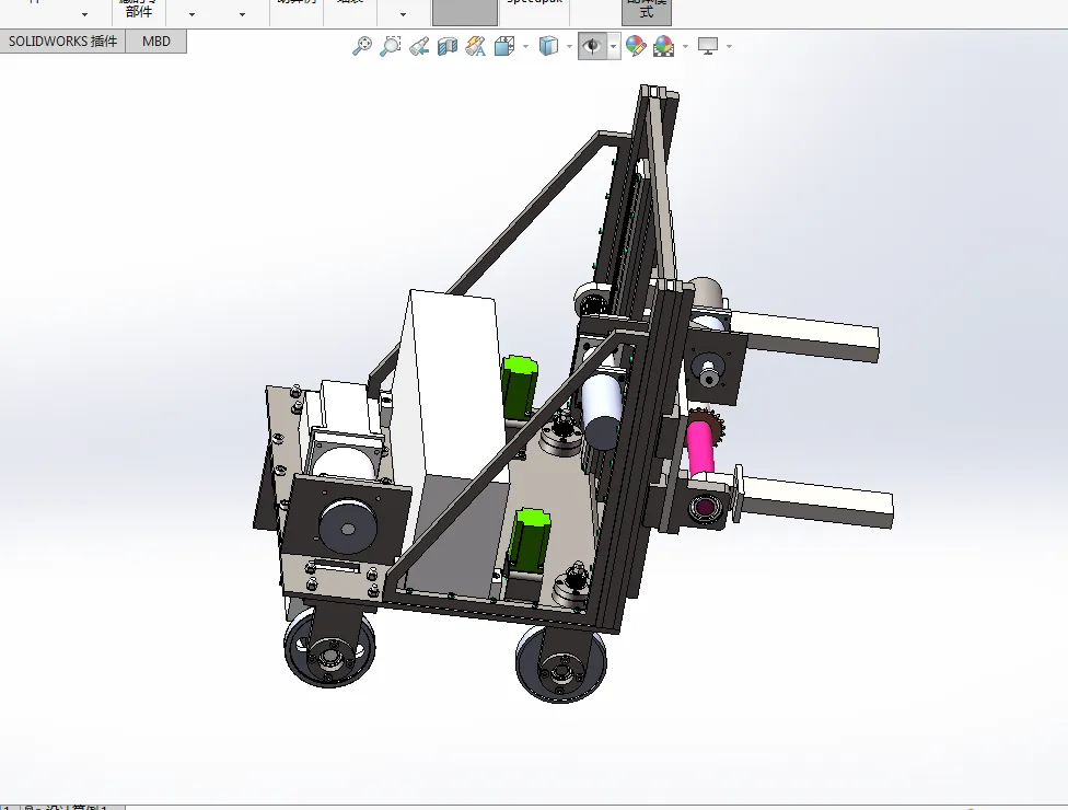Z845-AGV搬运机器人设计-AGV小车【含SW三维图】