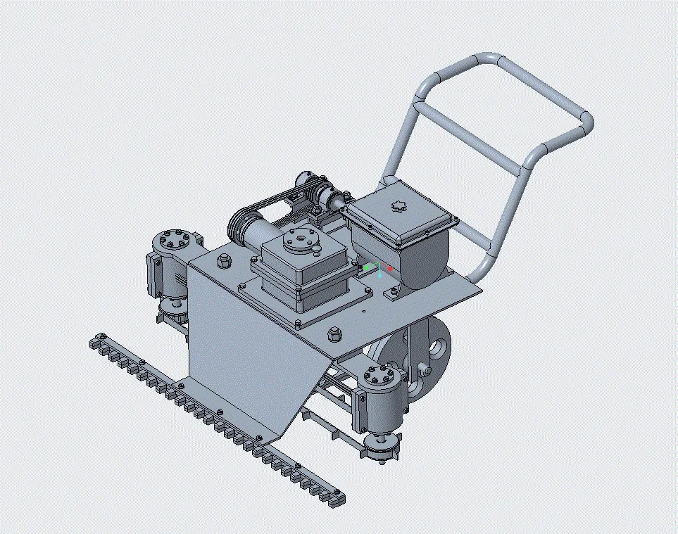 Z904-自走式草坪机结构设计和仿真【含三维图】