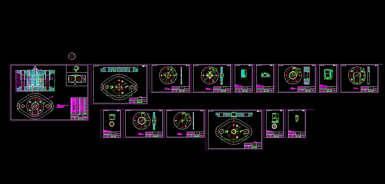 落料拉深模设计图-15张