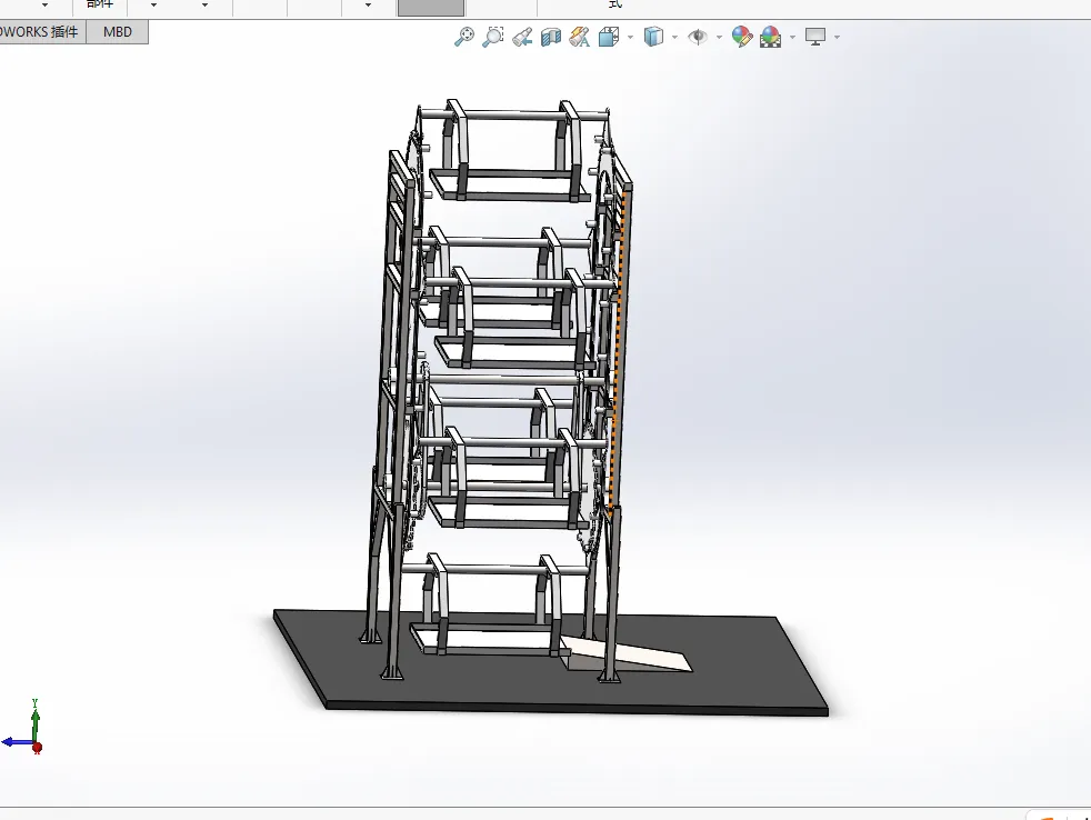 Z1466-智能小区立体车库设计[含SW三维图]