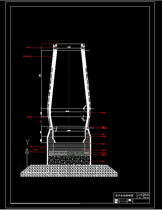 高炉本体砌砖图