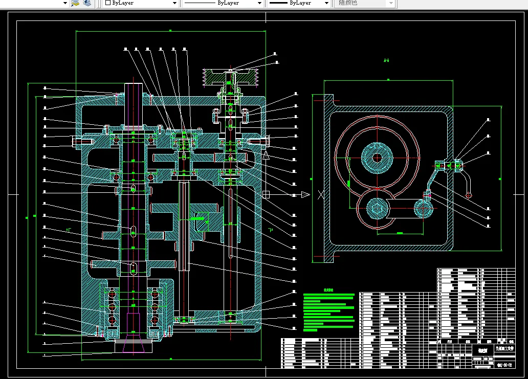 主传动系统装配体