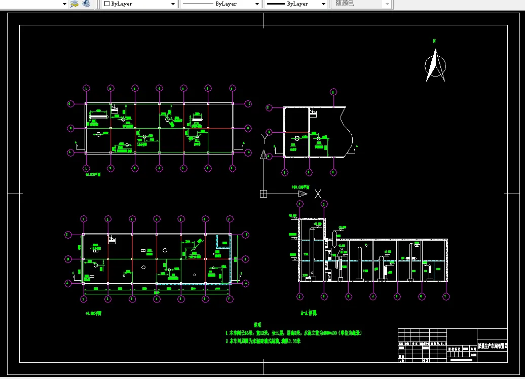 尿素生产车间布置图