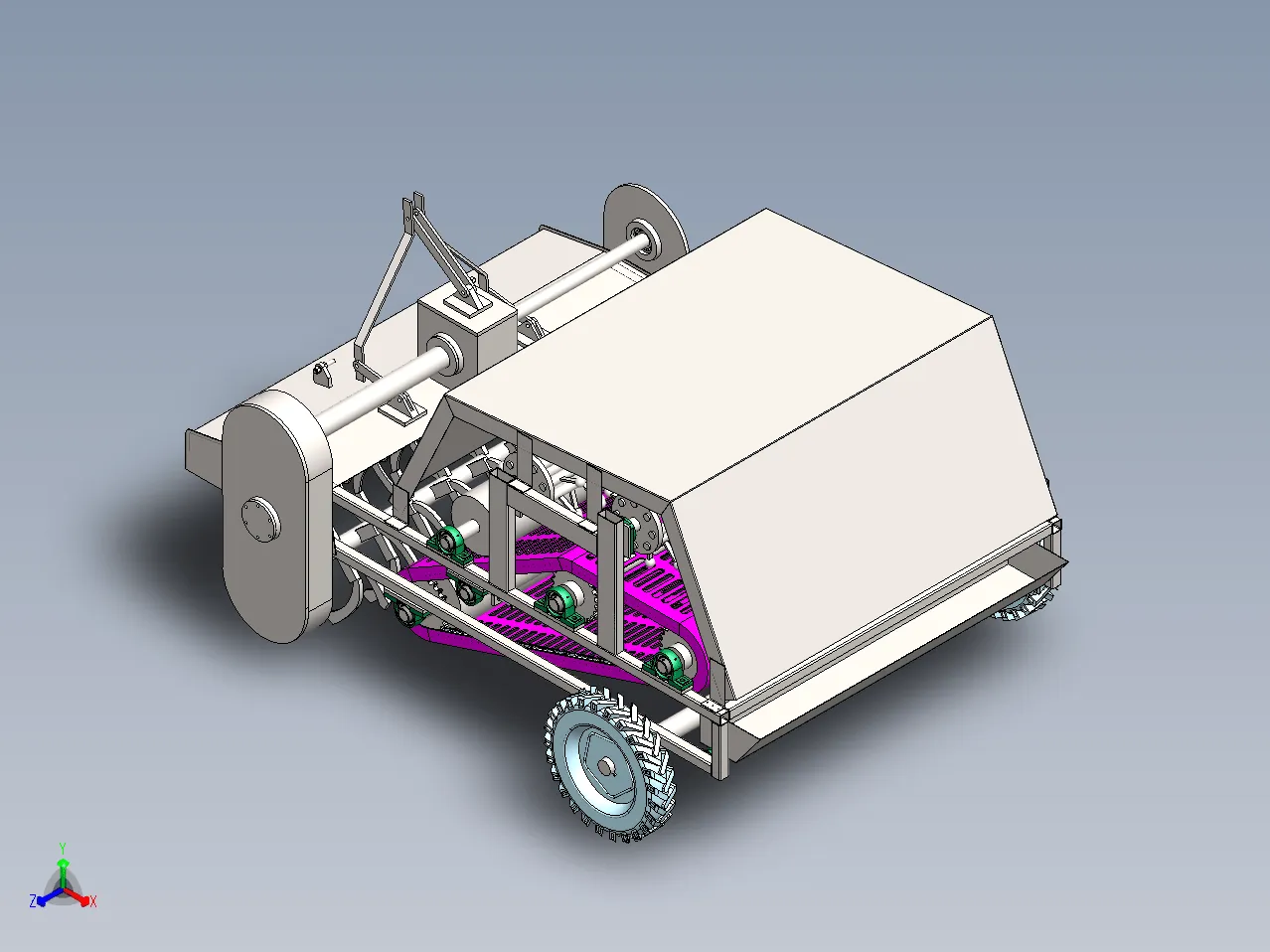 Z974-农作物根茎收获机的结构设计【含SW三维图】