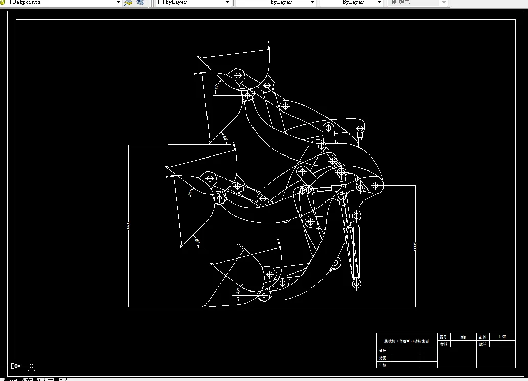 装载机工作装置运动特性图