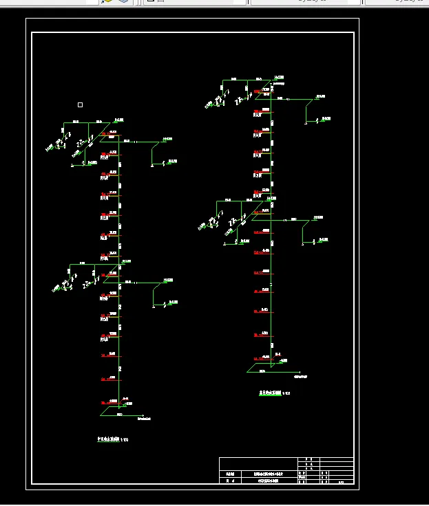 中区及高区给水系统图