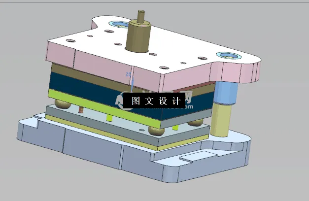 落料冲孔模具3D