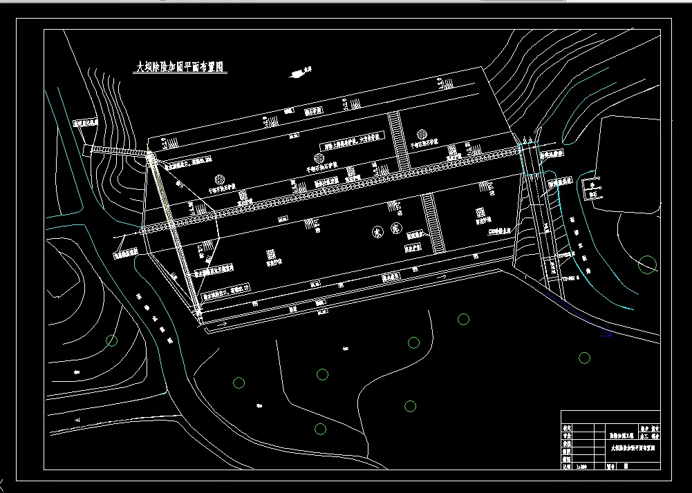 大坝除险加固平面布置图