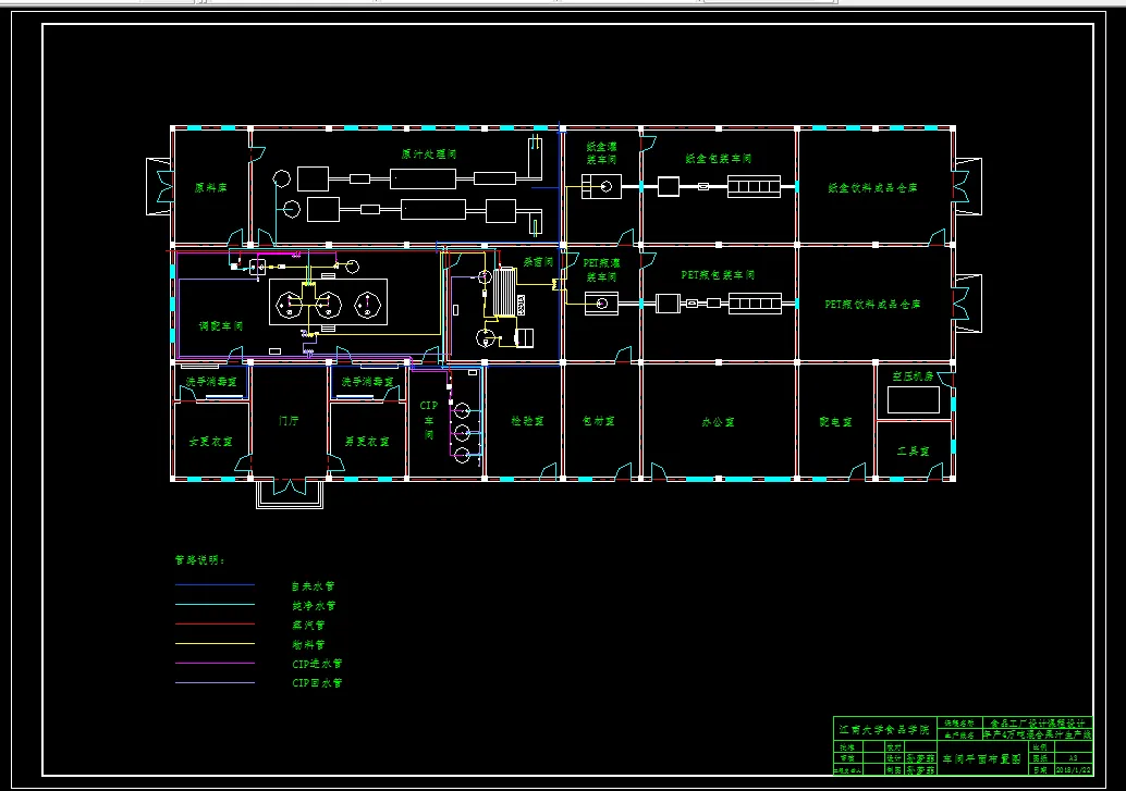 车间管路平面图
