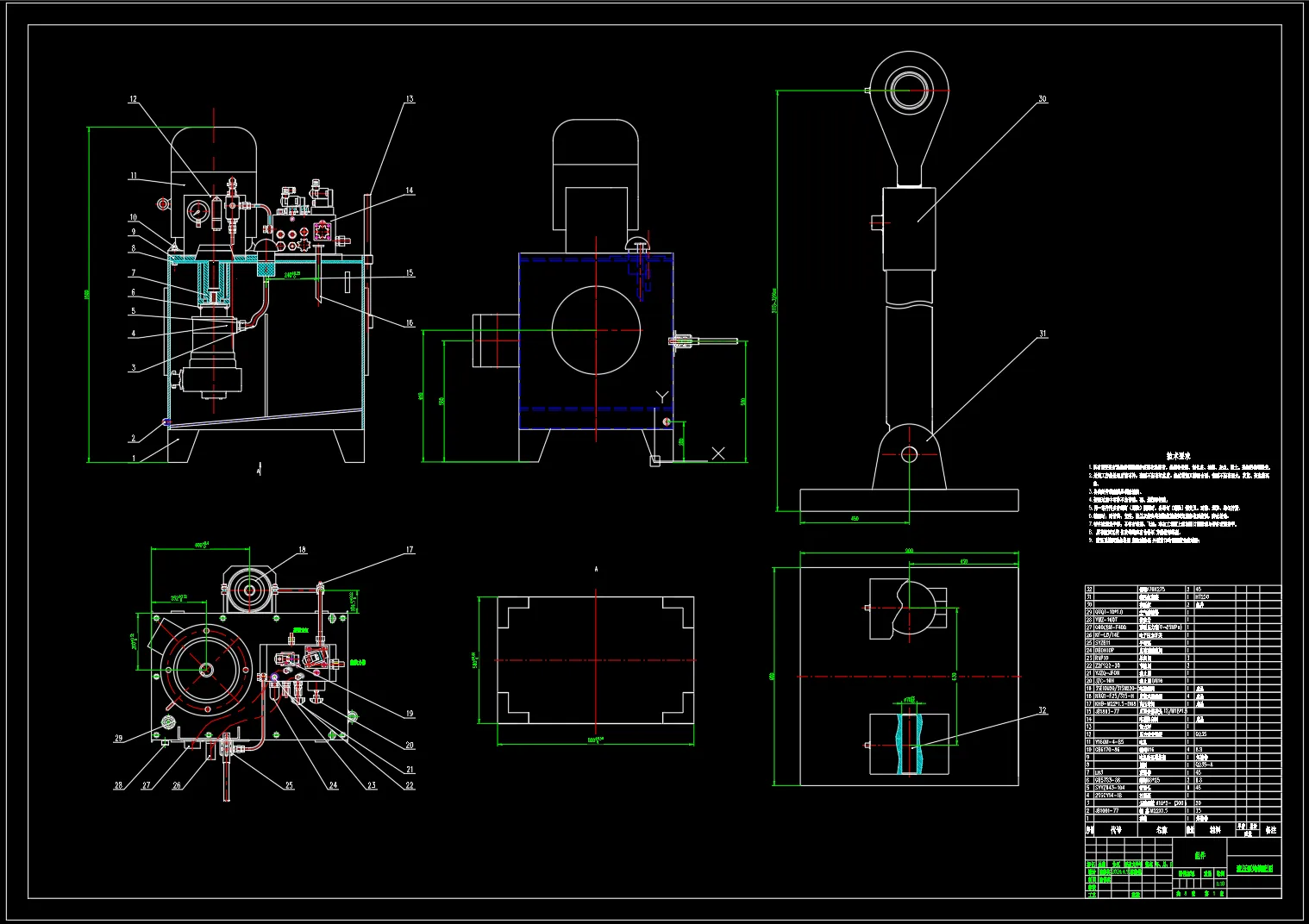N4440-DN3600煤气蝶阀液压系统设计