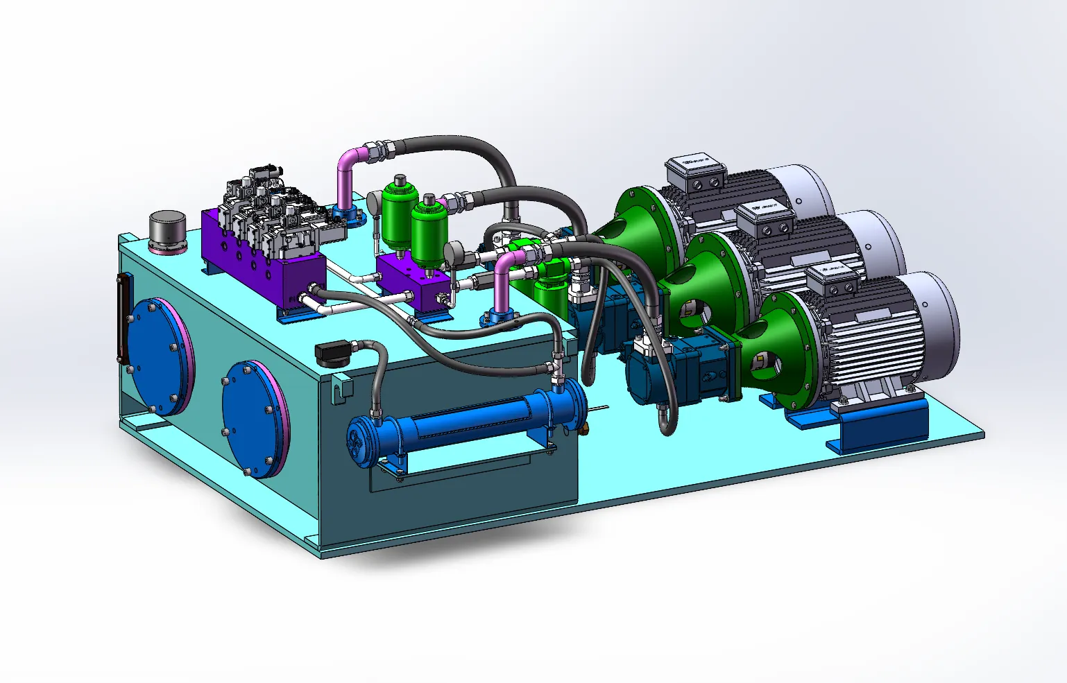 N4452-注塑成型机液压控制系统设计【含SW三维图】