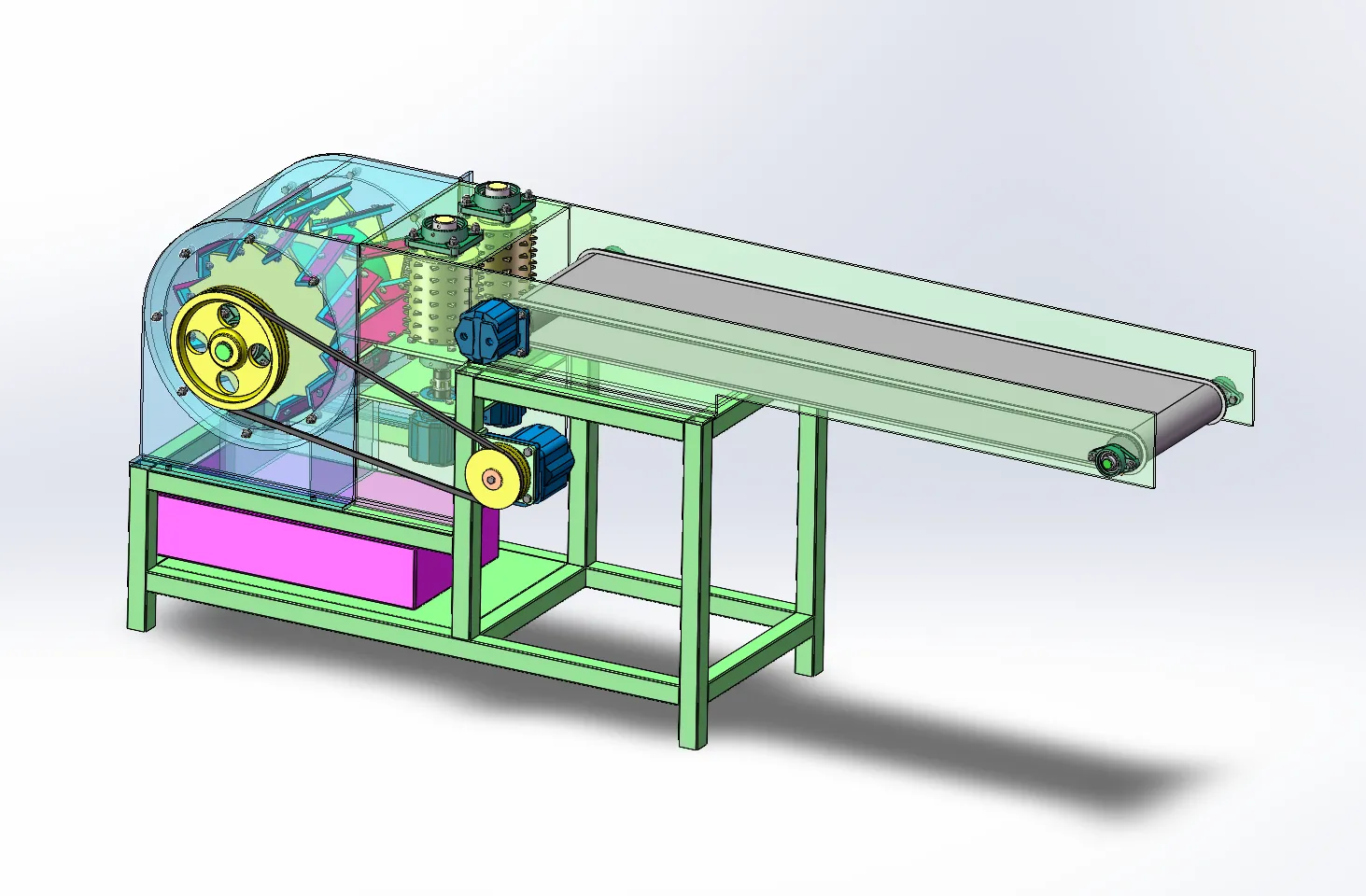 N4471-液压饲料切割机设计【含SW三维图】