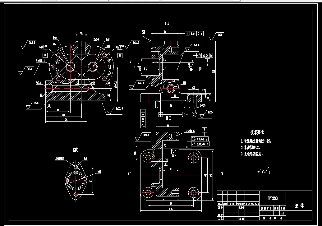 K1972-泵体加工工艺及钻攻Rp3-8螺纹孔夹具设计【含SW三维图】