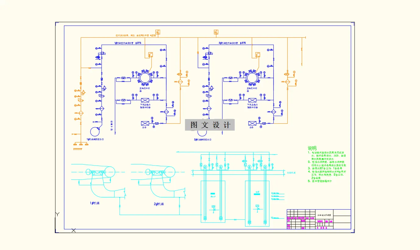 水电站水系统图