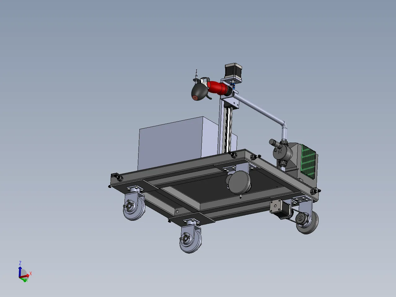 Z2038-盆栽智能补水施肥小车设计【含SW三维图】