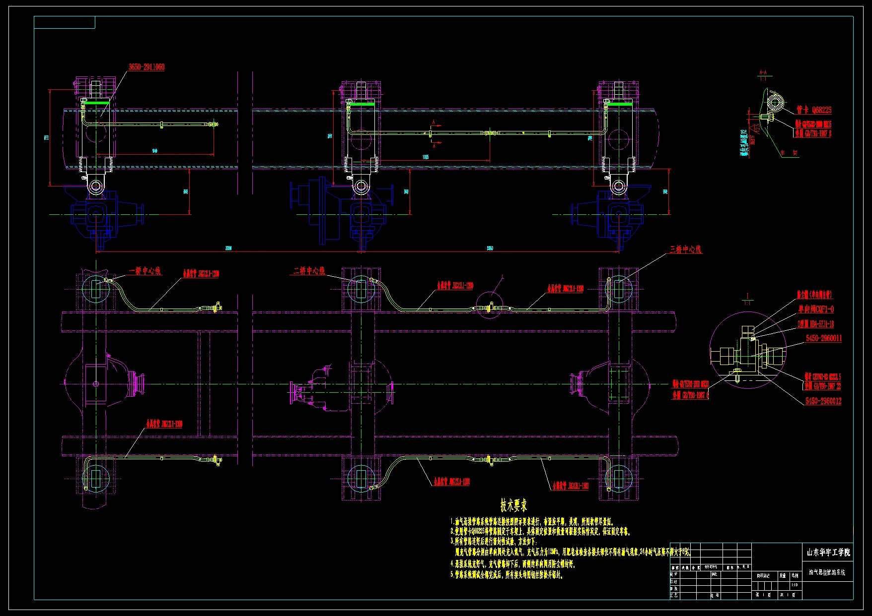 油气悬挂管路系统