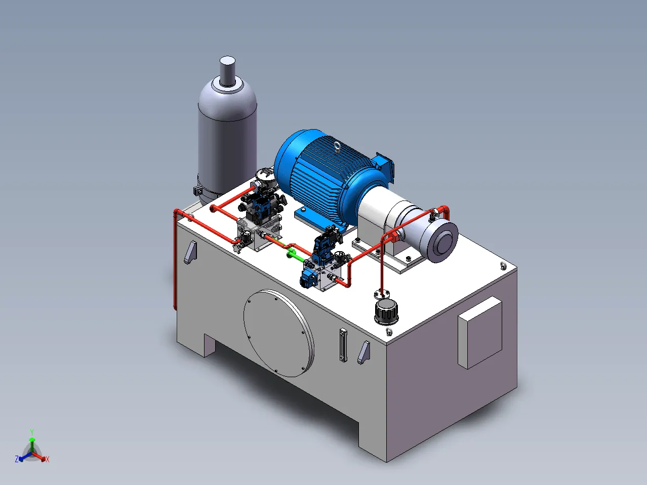 N4984-剪板机液压系统设计【含SW三维图】