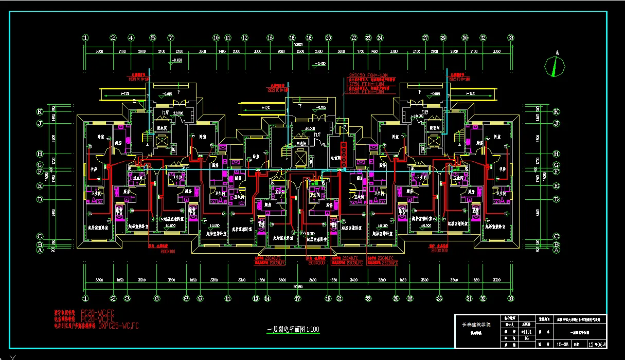 一层弱电平面图