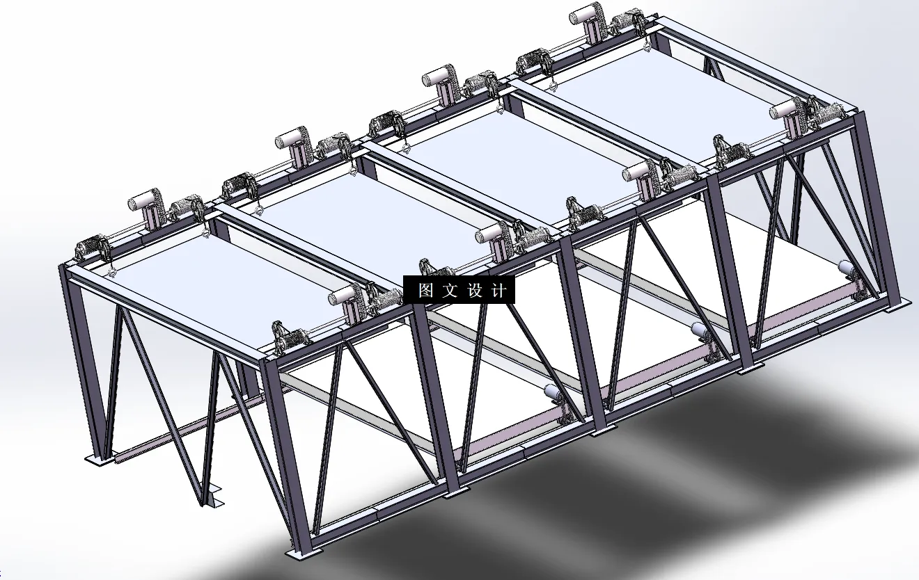 N5065-二层四列立体车库设计【含SW三维图】