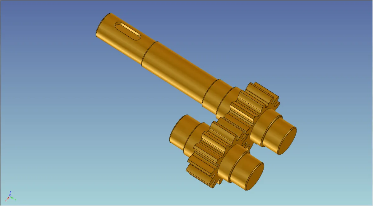 齿轮泵三维结构示意图