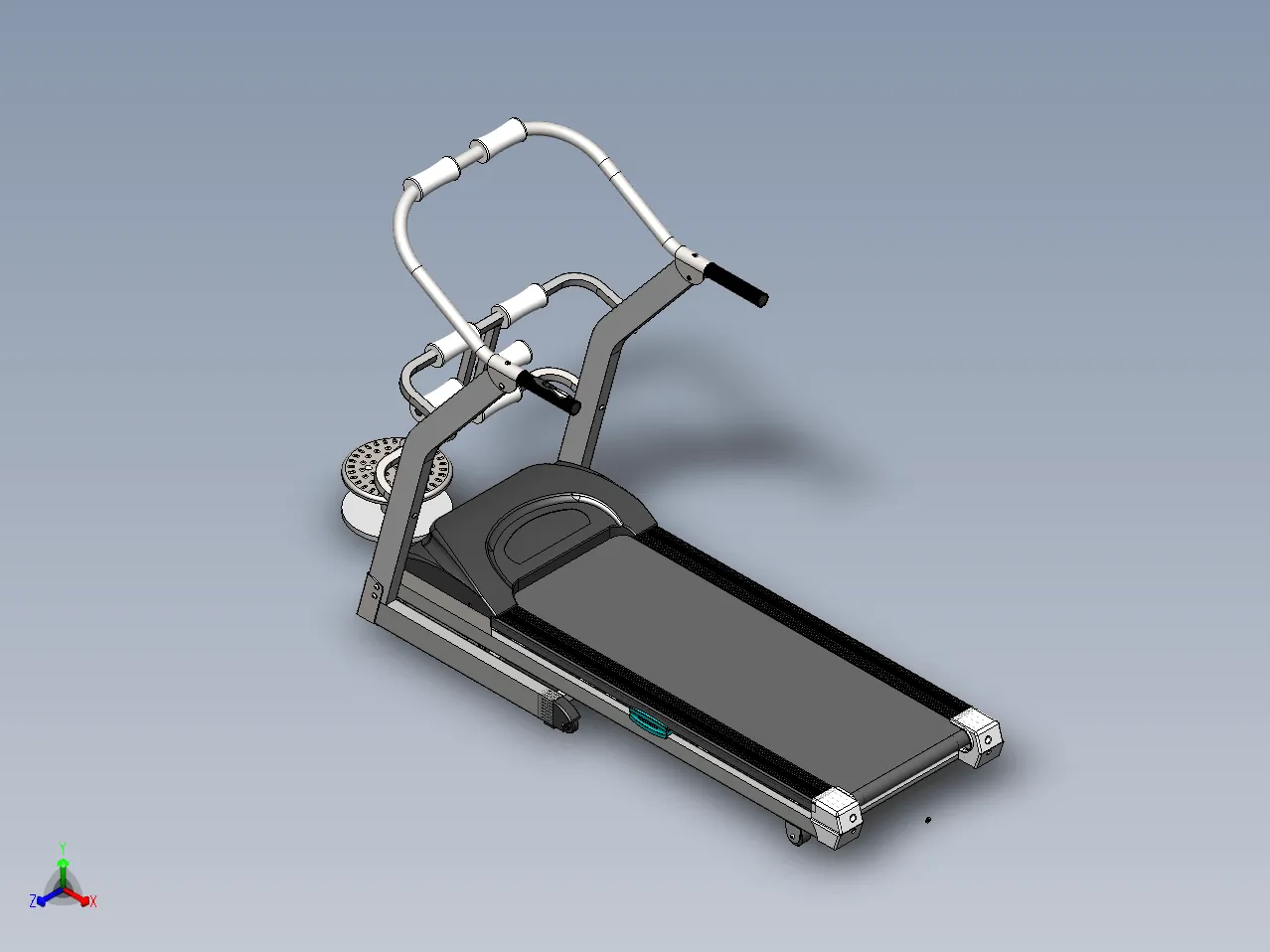 N5207-多功能折叠跑步机设计【含SW三维图】