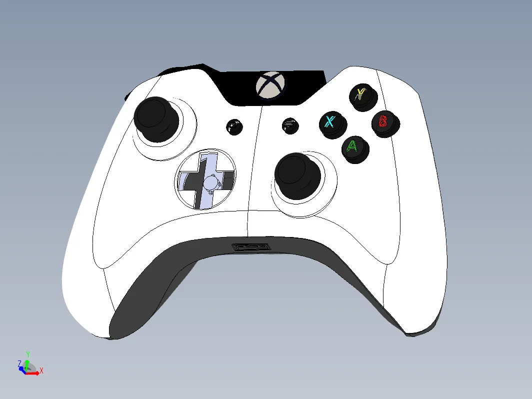 N5558-游戏手柄的设计与3D打印【含SW三维图】