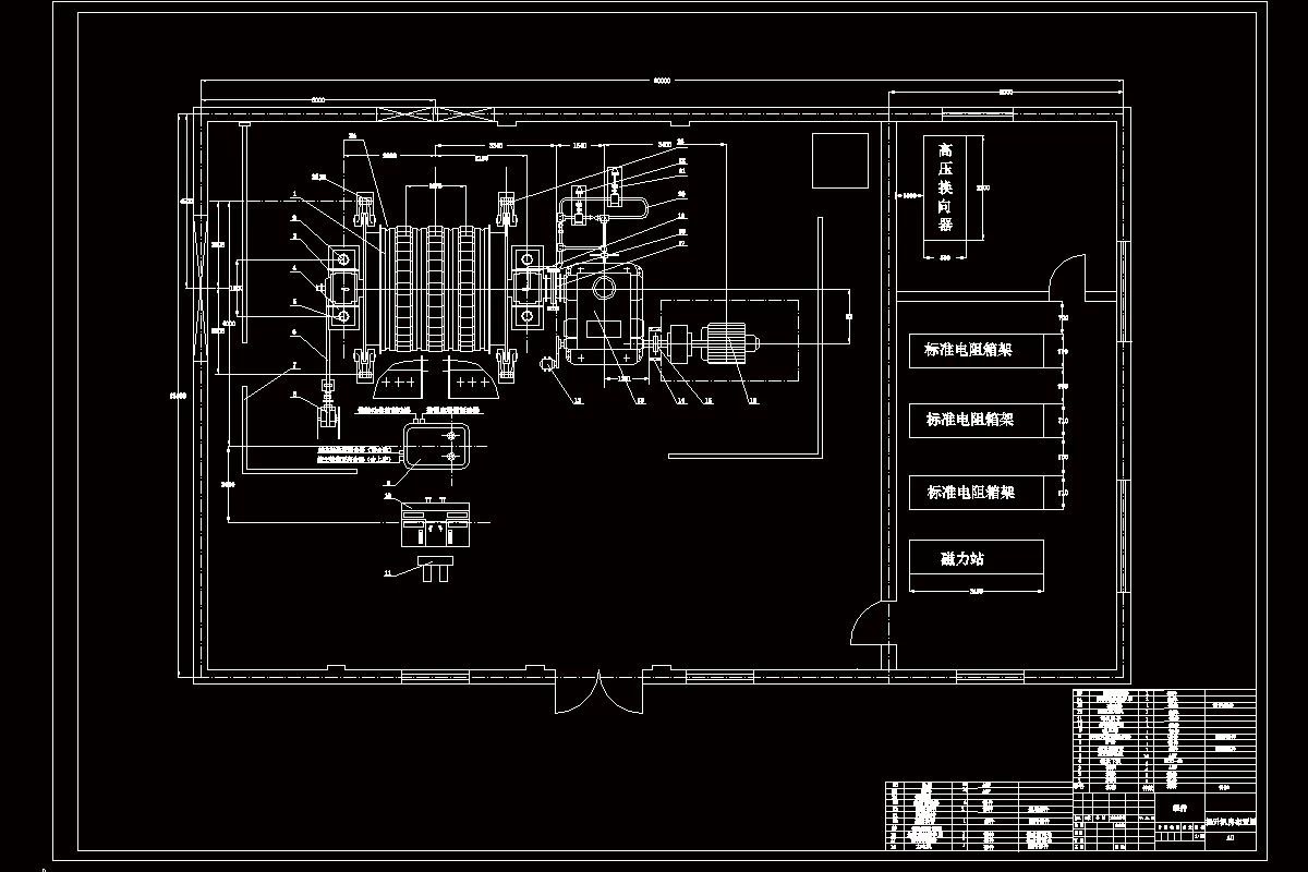 提升机房布置图