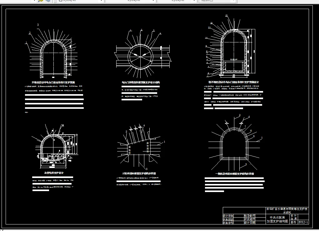 中央水泵房加固支护结构图
