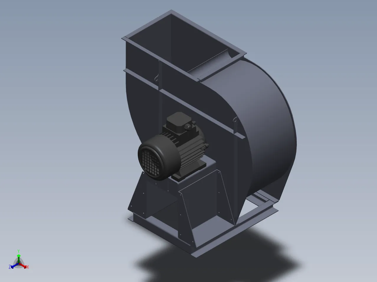 N4949-双吸入离心式通风机结构设计【含SW三维图】