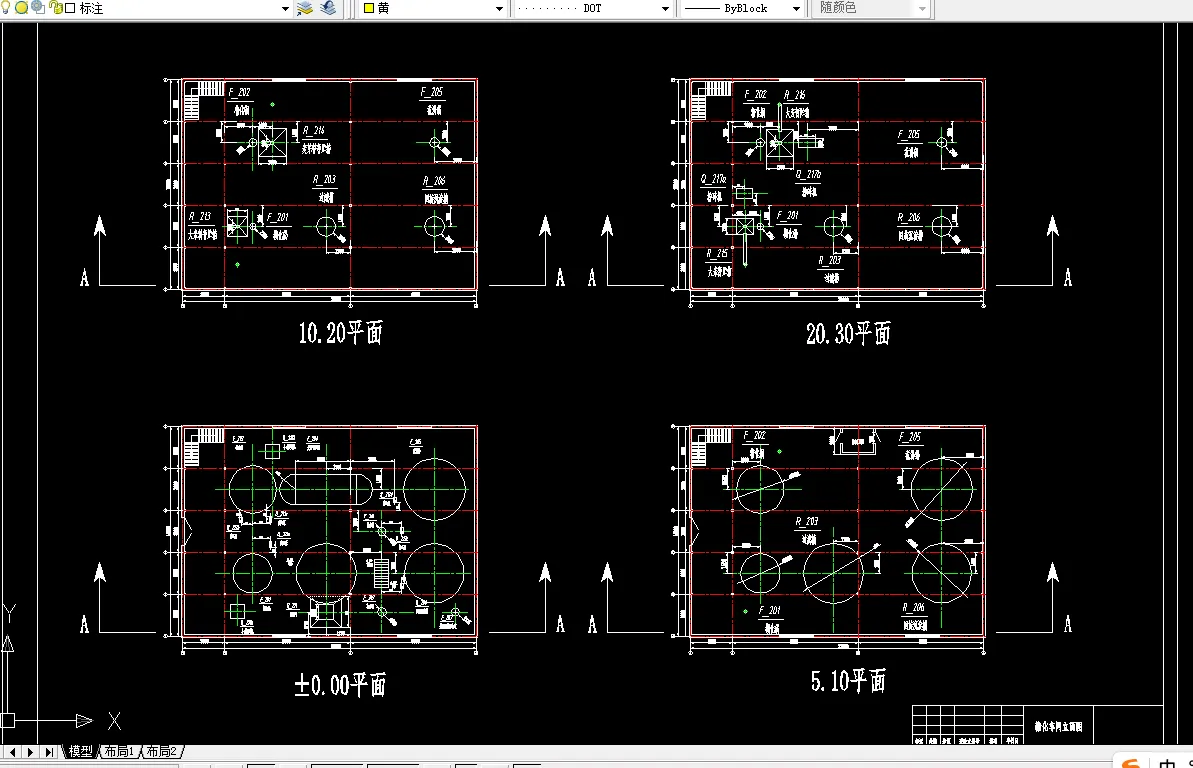 糖化车间立面图