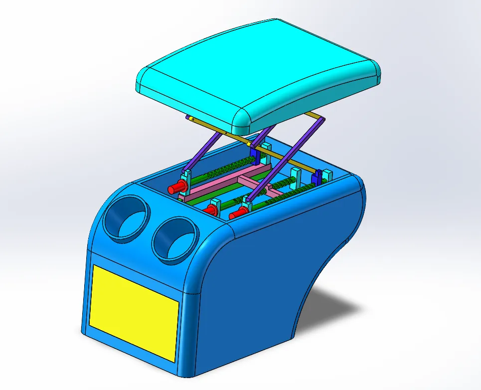 N6271-汽车多功能扶手箱设计【含UG三维图】