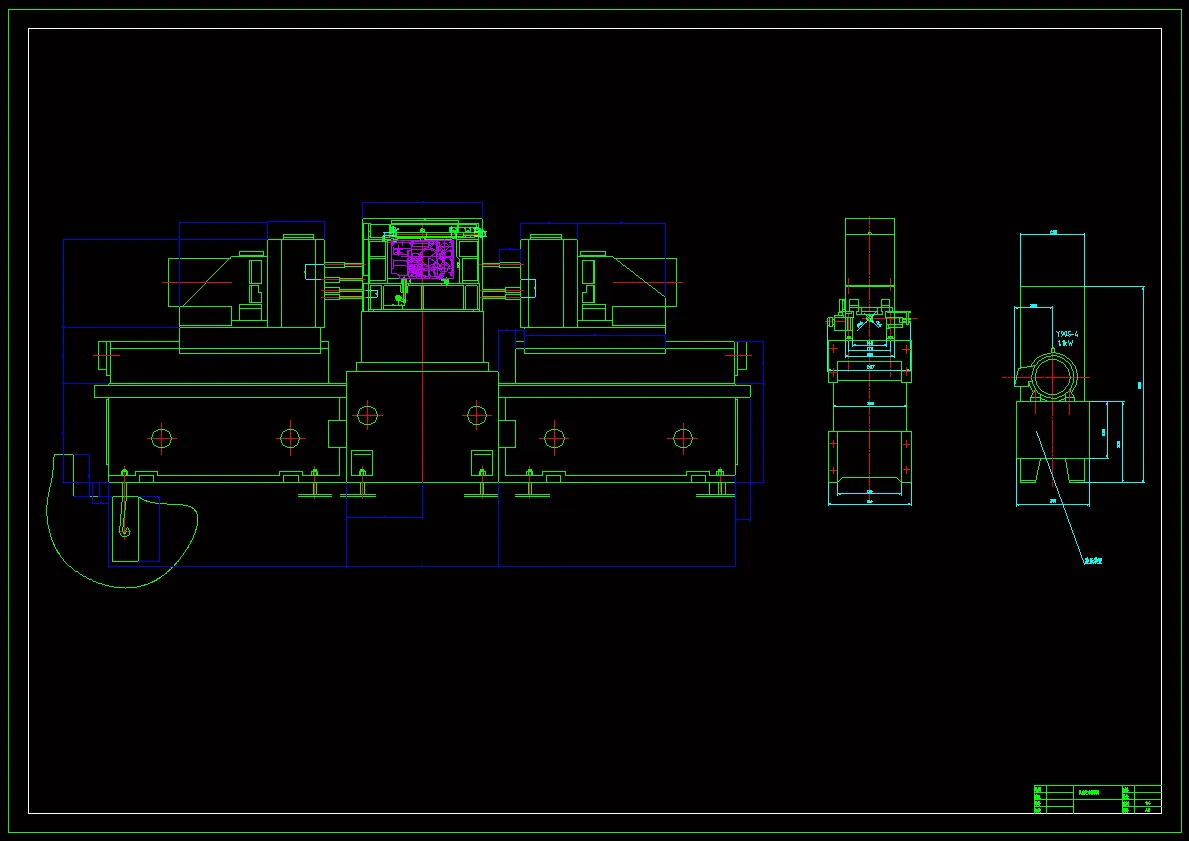 机床联系尺寸图