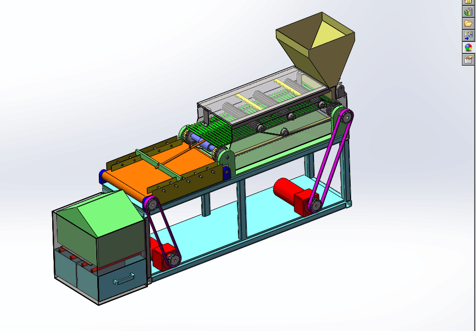 A973-筷子清洗消毒烘干排序整理机设计[含SW三维图]