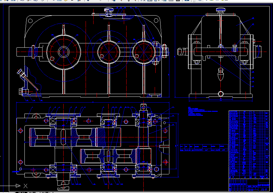 B899-二级展开式圆柱齿轮减速器设计F=2.5KN,V=1.8ms,D=250mm