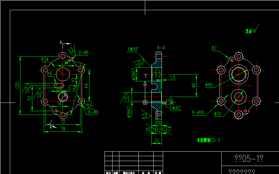 W136-齿轮泵前泵盖钻孔夹具设计