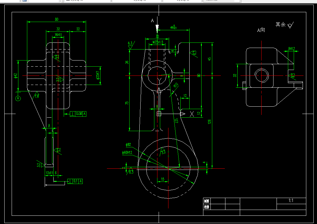 KS16-CA6140车床拨叉[831002]工艺及钻M22底孔夹具设计