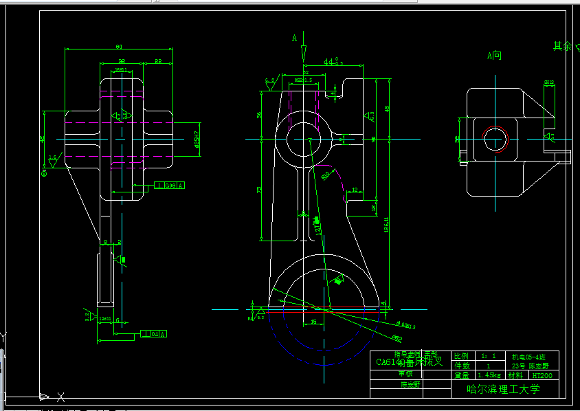 V214-CA6140车床拨叉[831002]工艺及铣φ25孔的端面夹具设计