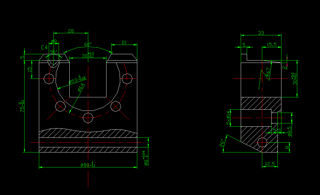 KS585-方套加工工艺及钻5-φ14孔夹具设计