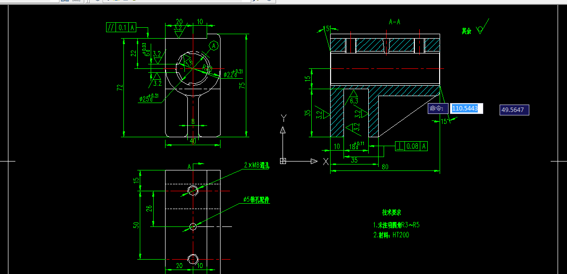 E166-CA6140车床拨叉[831003]工艺及钻2×M8孔夹具设计