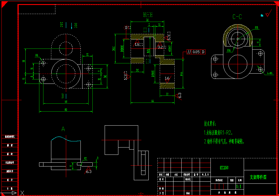 N073-支架的工艺规程及钻4-Ф6孔的夹具设计