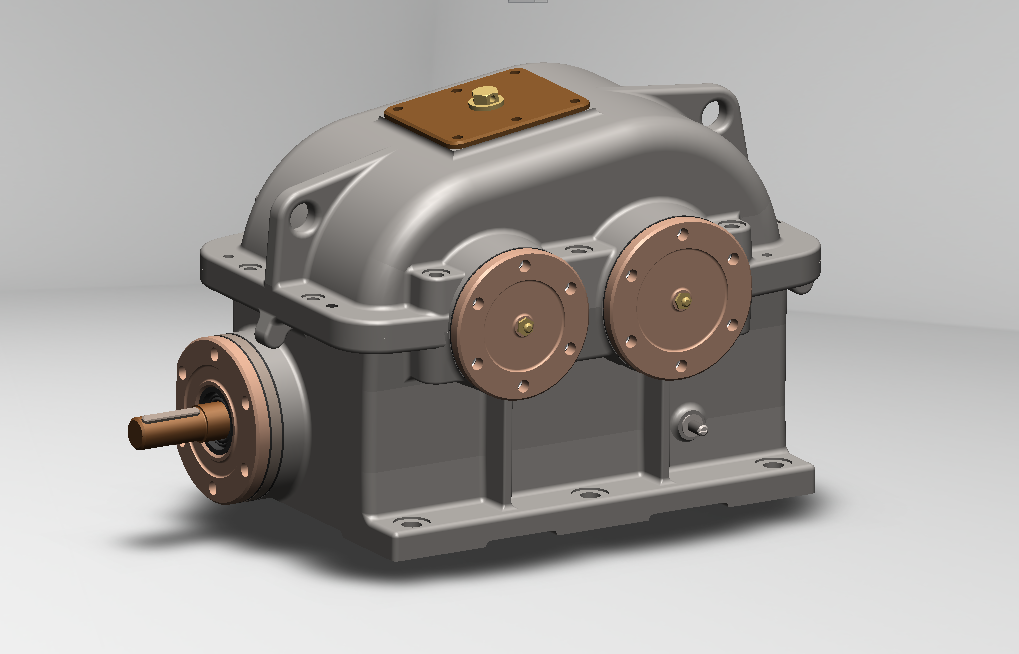 H413-蜗杆齿轮二级减速器【含SW三维动画】F=1869N，D=360V=0.39ms
