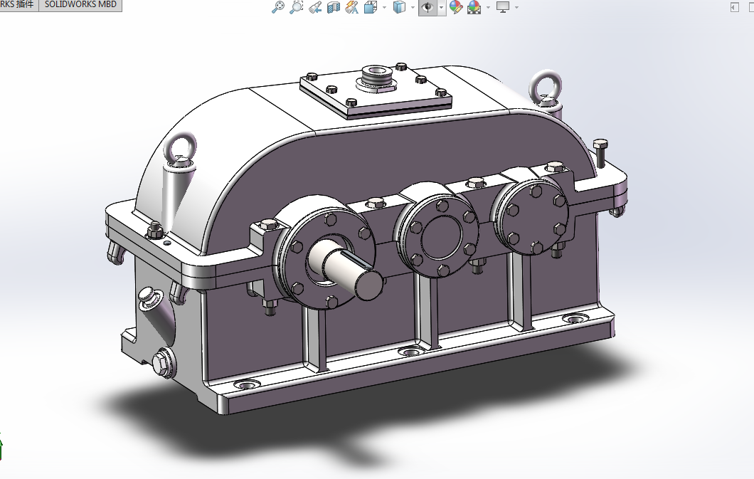 H430-二级展开式圆柱齿轮减速器设计【含SW三维动画】F=1623N ，D=270，V=0.81ms