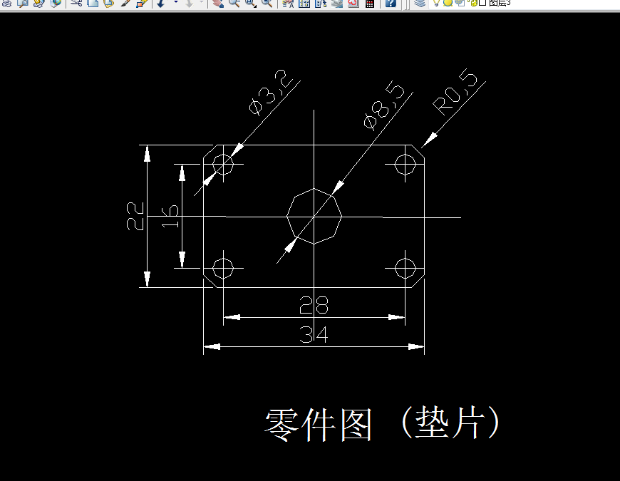 H675-垫片冲压成形工艺与模具设计-长34