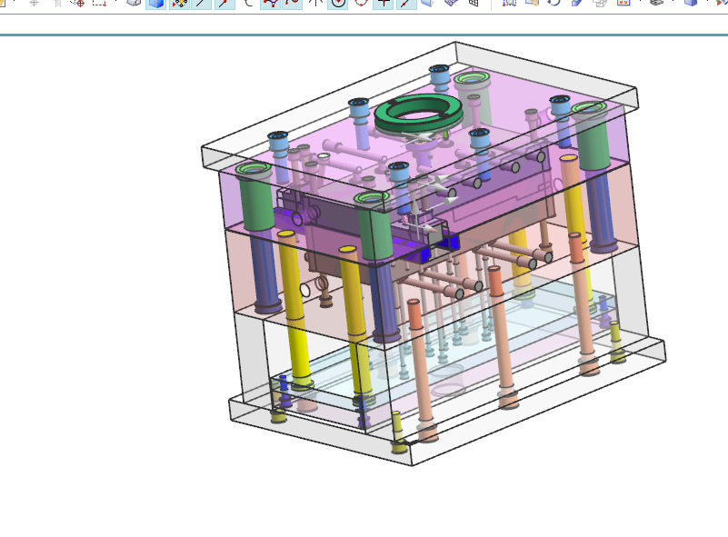 H890-手机车载支架注塑模具设计[含UG三维图]