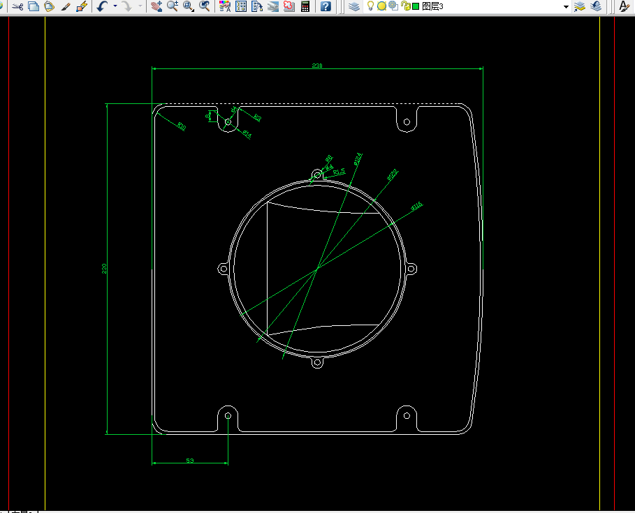 i289-家电进风道盖注射模设计